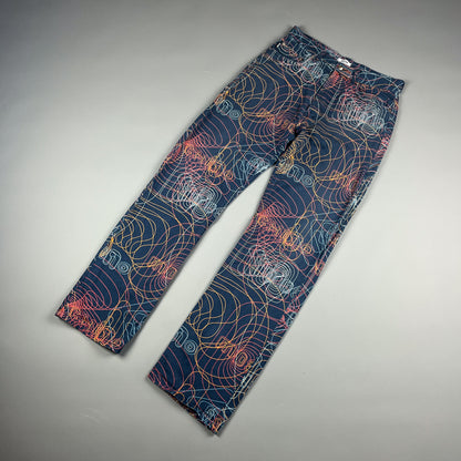 Moschino 'Millennium' Print Jeans - Size: 32"