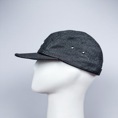 Supreme Black Box Logo 'Raffia' Cap Black