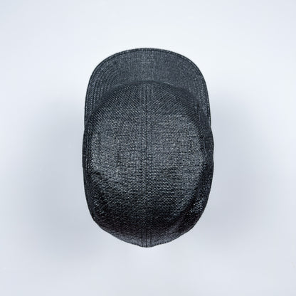 Supreme Black Box Logo 'Raffia' Cap Black