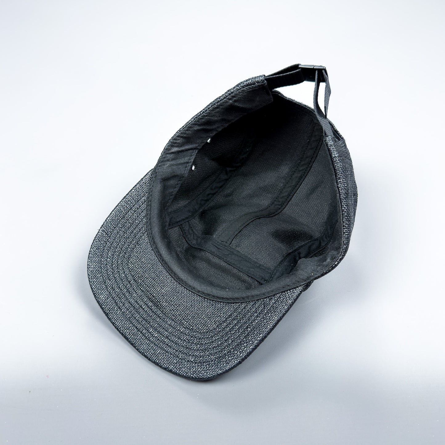 Supreme Black Box Logo 'Raffia' Cap Black