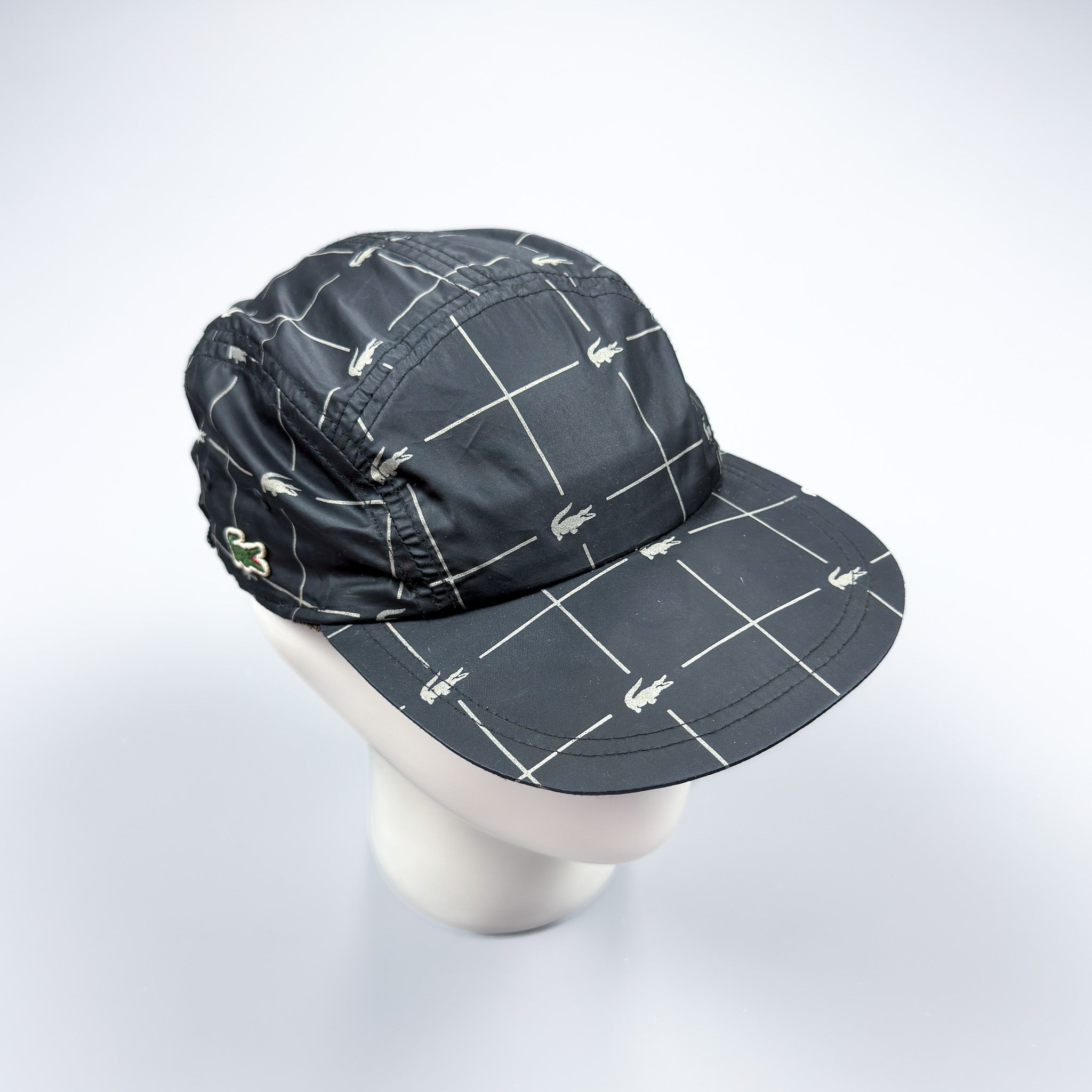 Lacoste x Supreme Reflective Grid Cap Black – Oldskool Gear