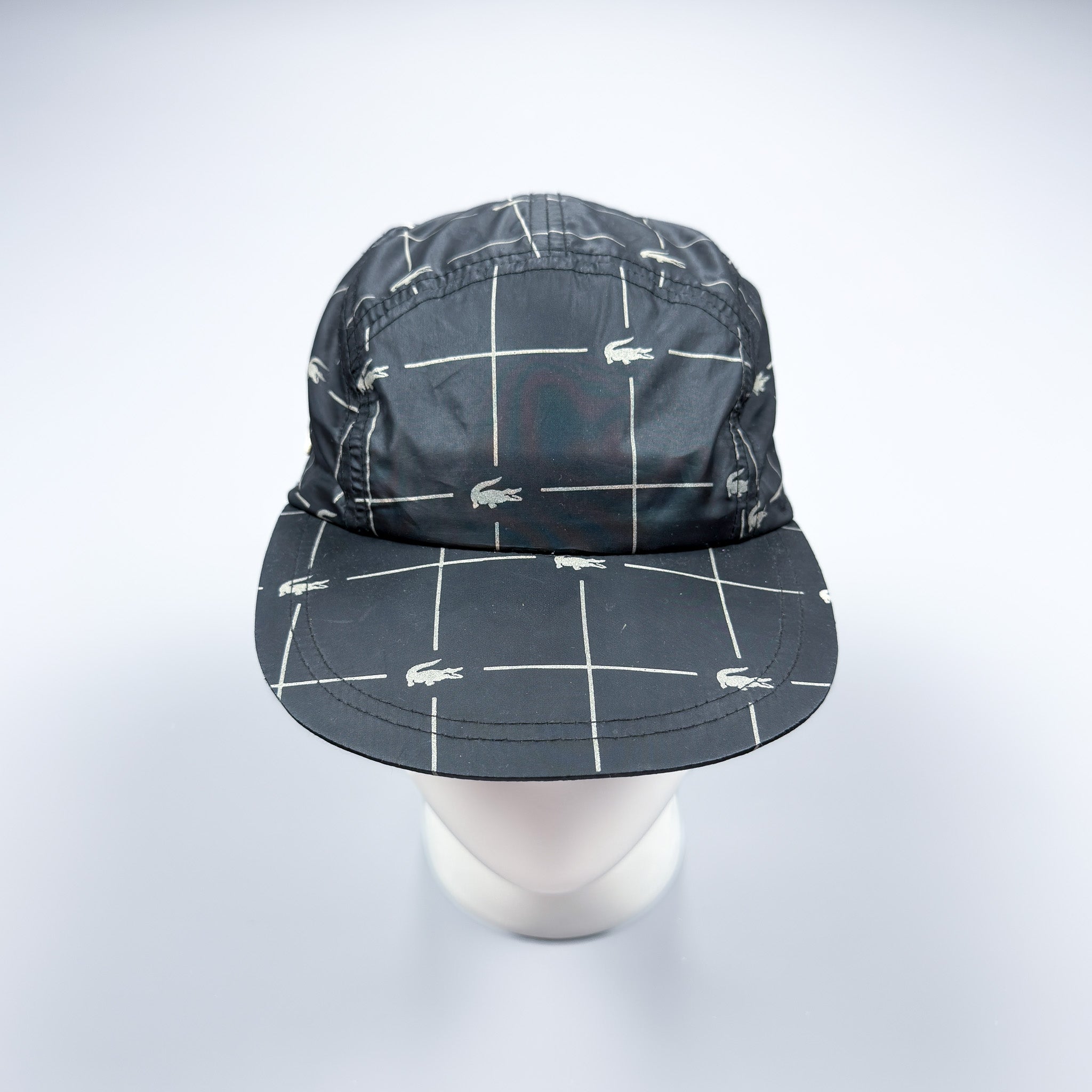 Lacoste x Supreme Reflective Grid Cap Black – Oldskool Gear