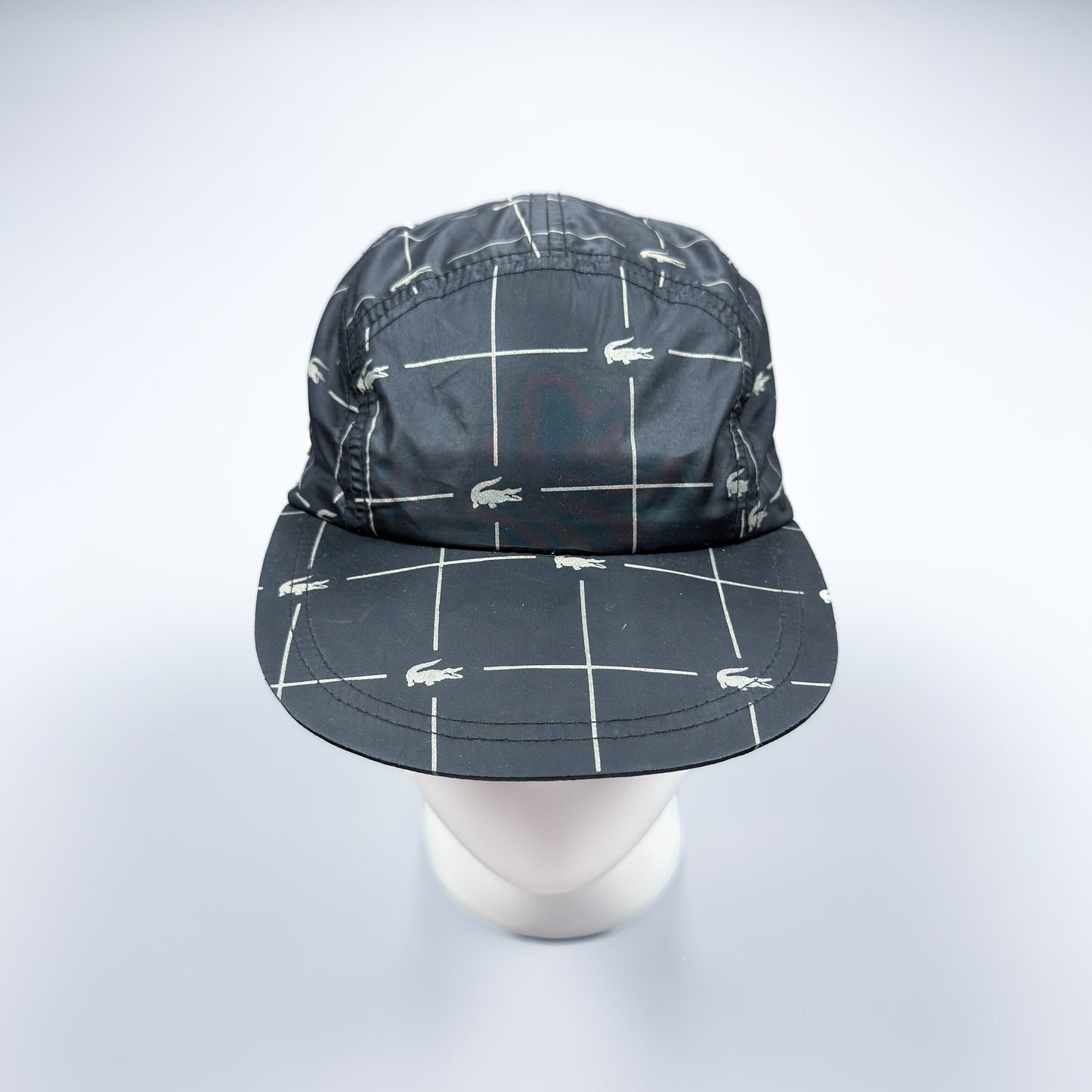Lacoste x Supreme Reflective Grid Cap Black