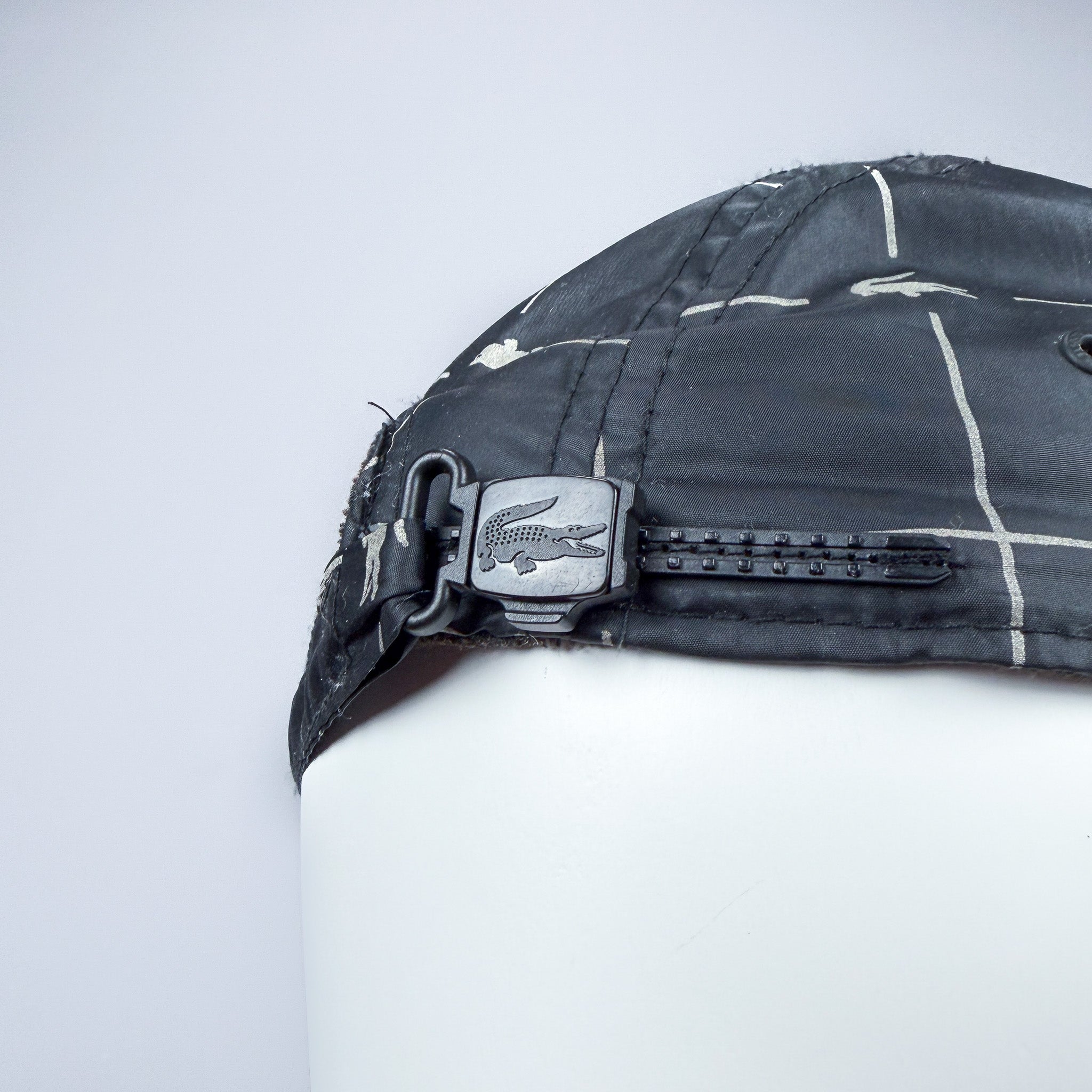 Lacoste x Supreme Reflective Grid Cap Black – Oldskool Gear