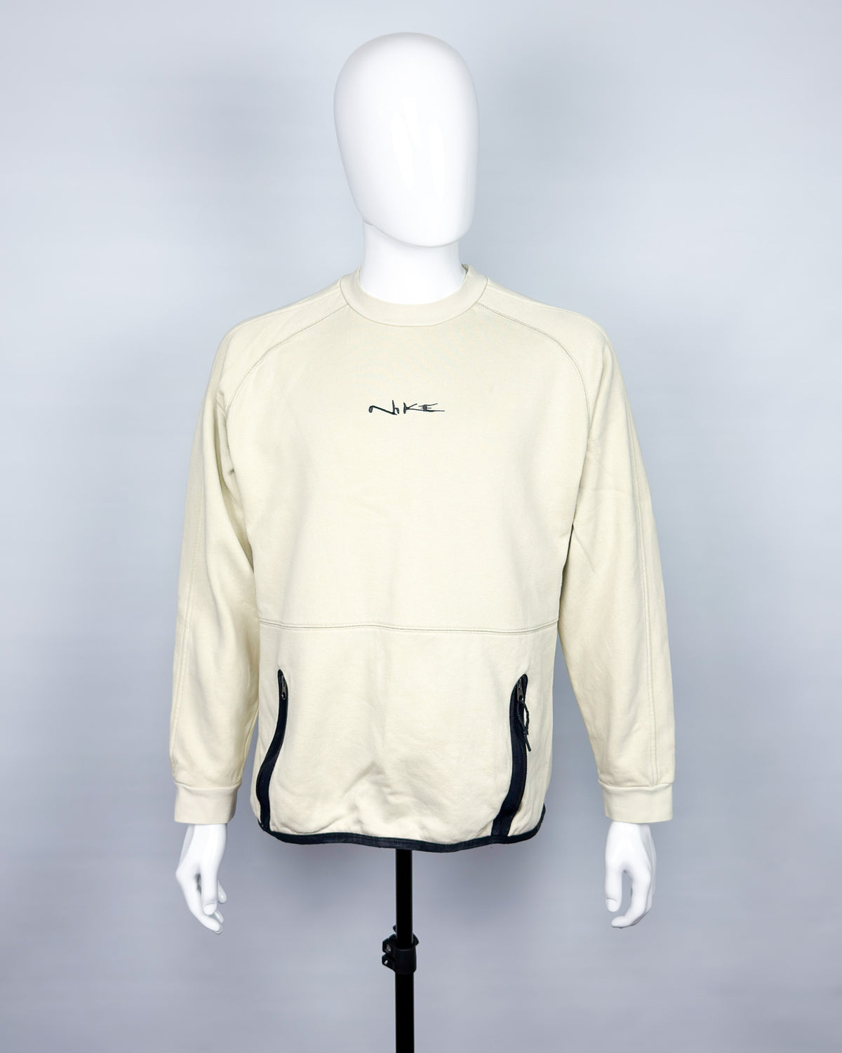 FW2000 Nike Graffiti Technical Sweatshirt - Cream/Black - Size: Medium
