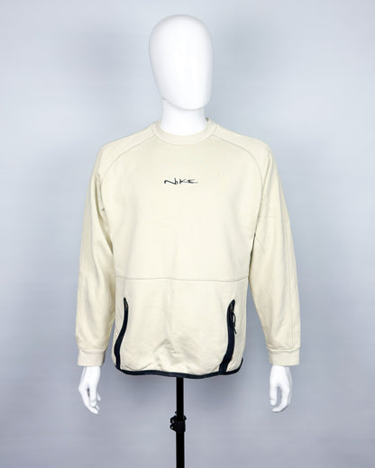 FW2000 Nike Graffiti Technical Sweatshirt - Cream/Black - Size: Medium
