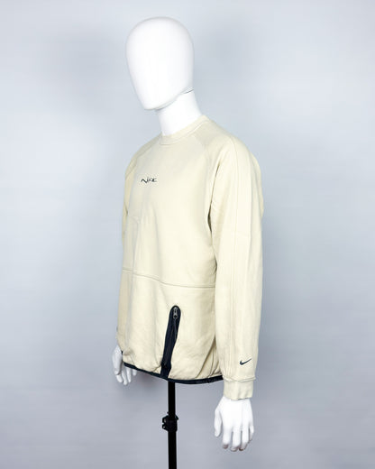 FW2000 Nike Graffiti Technical Sweatshirt - Cream/Black - Size: Medium
