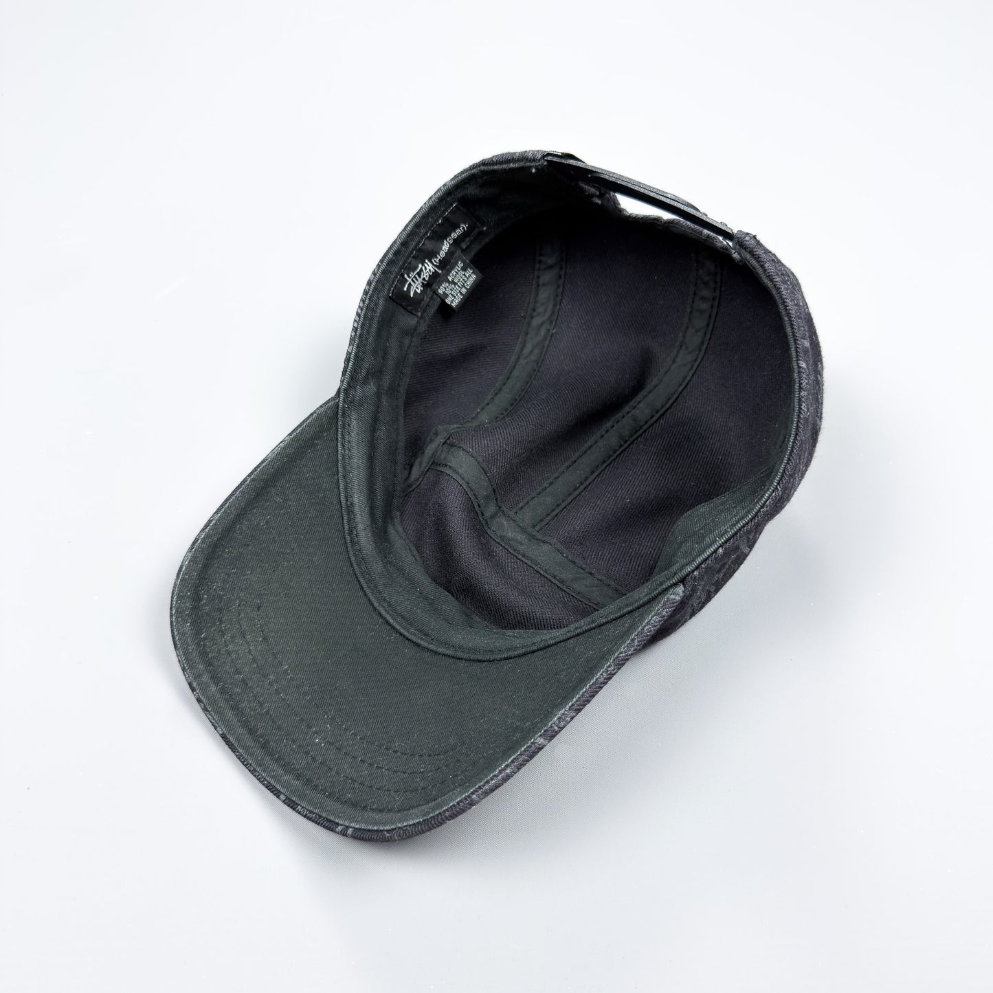 Stüssy World Tour Repeat Pattern Cap Black