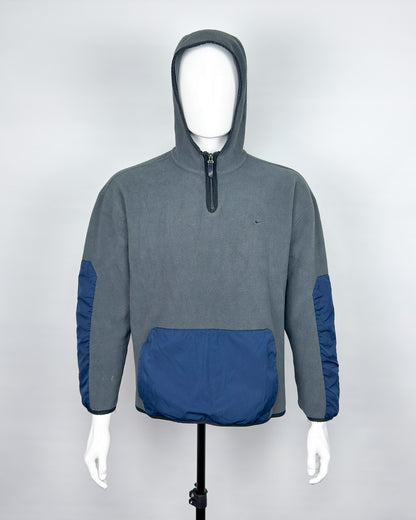 FW2000 Nike Ninja Graffiti Fleece Quarter Zip Hoodie / Jacket - Size: Medium
