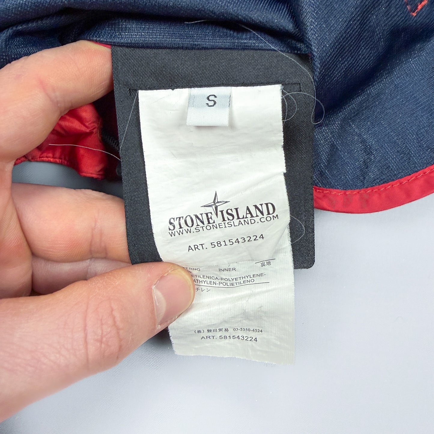 Stone Island Micro Rip Stop 7 Den / Tyvek® Shield Jacket - Size: Small