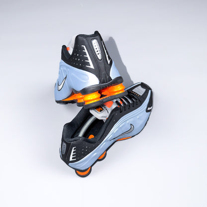 Nike Shox R4 'Blue Tint, Total Orange' - Size: UK9/US11.5