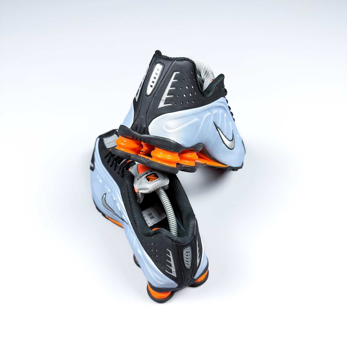 Nike Shox R4 'Blue Tint, Total Orange' - Size: UK9/US11.5