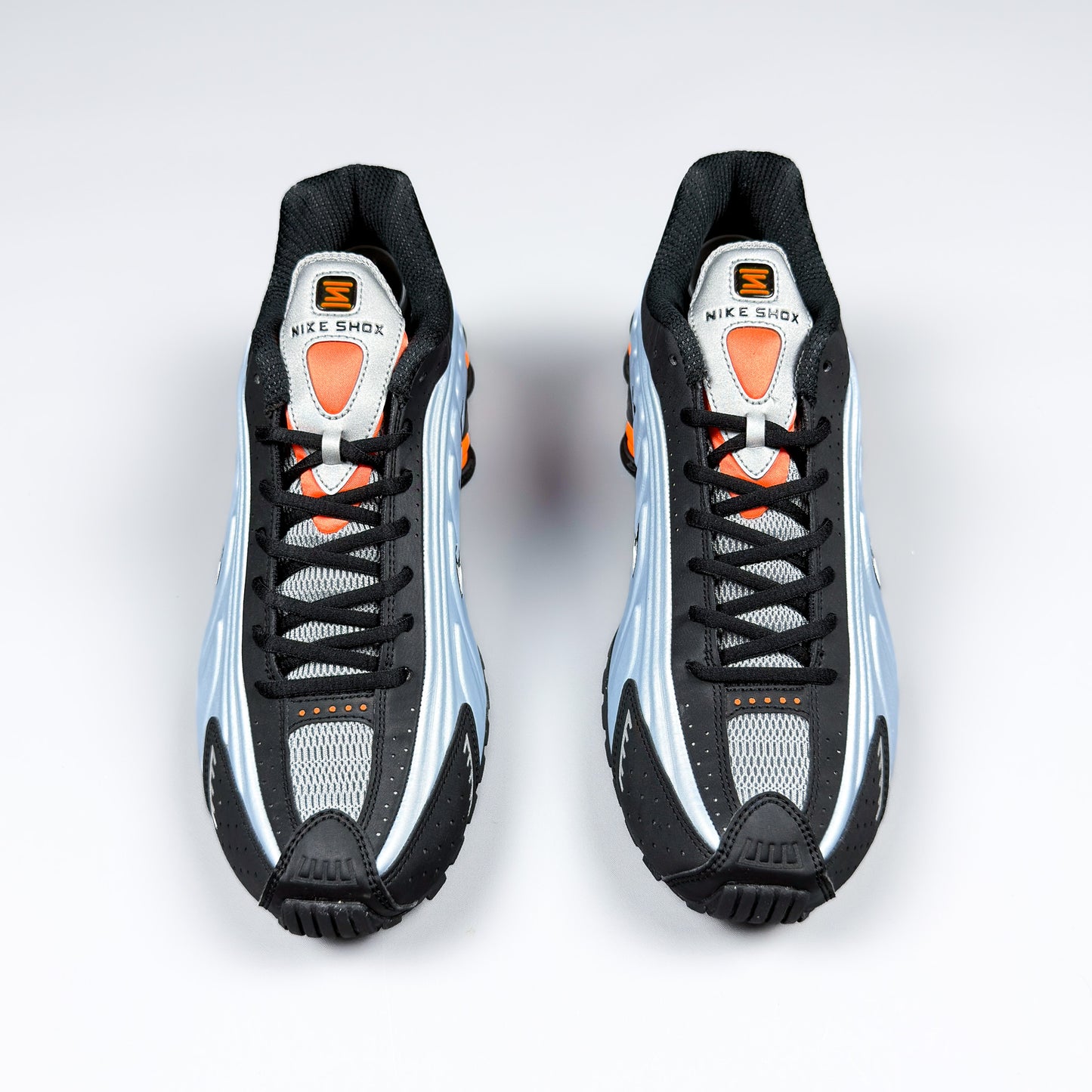 Nike Shox R4 'Blue Tint, Total Orange' - Size: UK9/US11.5