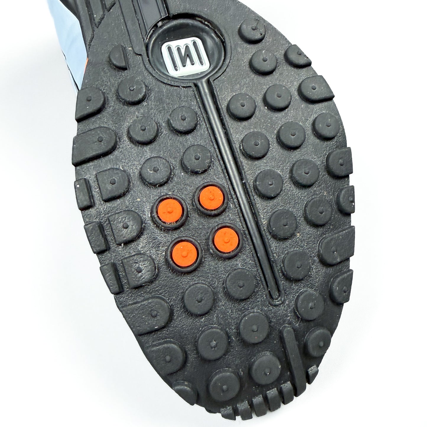 Nike Shox R4 'Blue Tint, Total Orange' - Size: UK9/US11.5