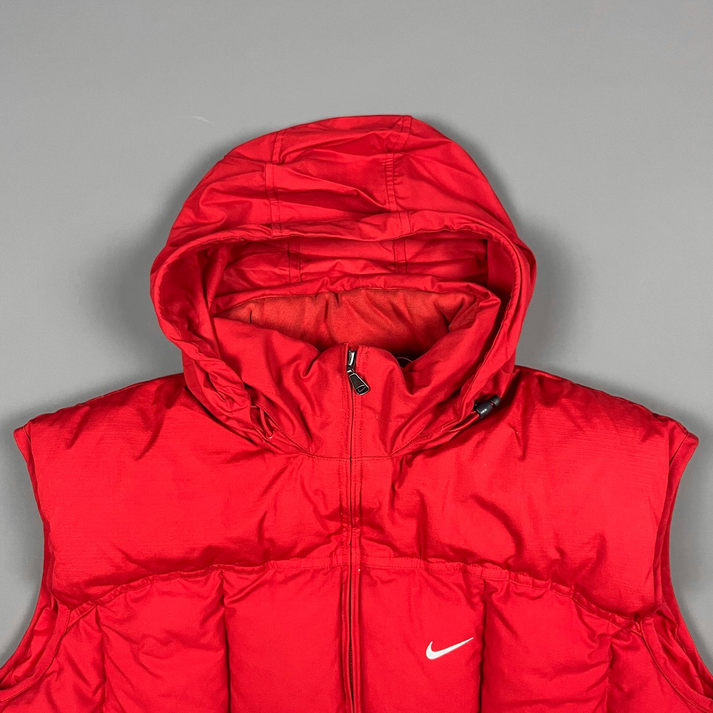 Nike Early 2000's Puffer Gilet Jacket - Red - Size XL