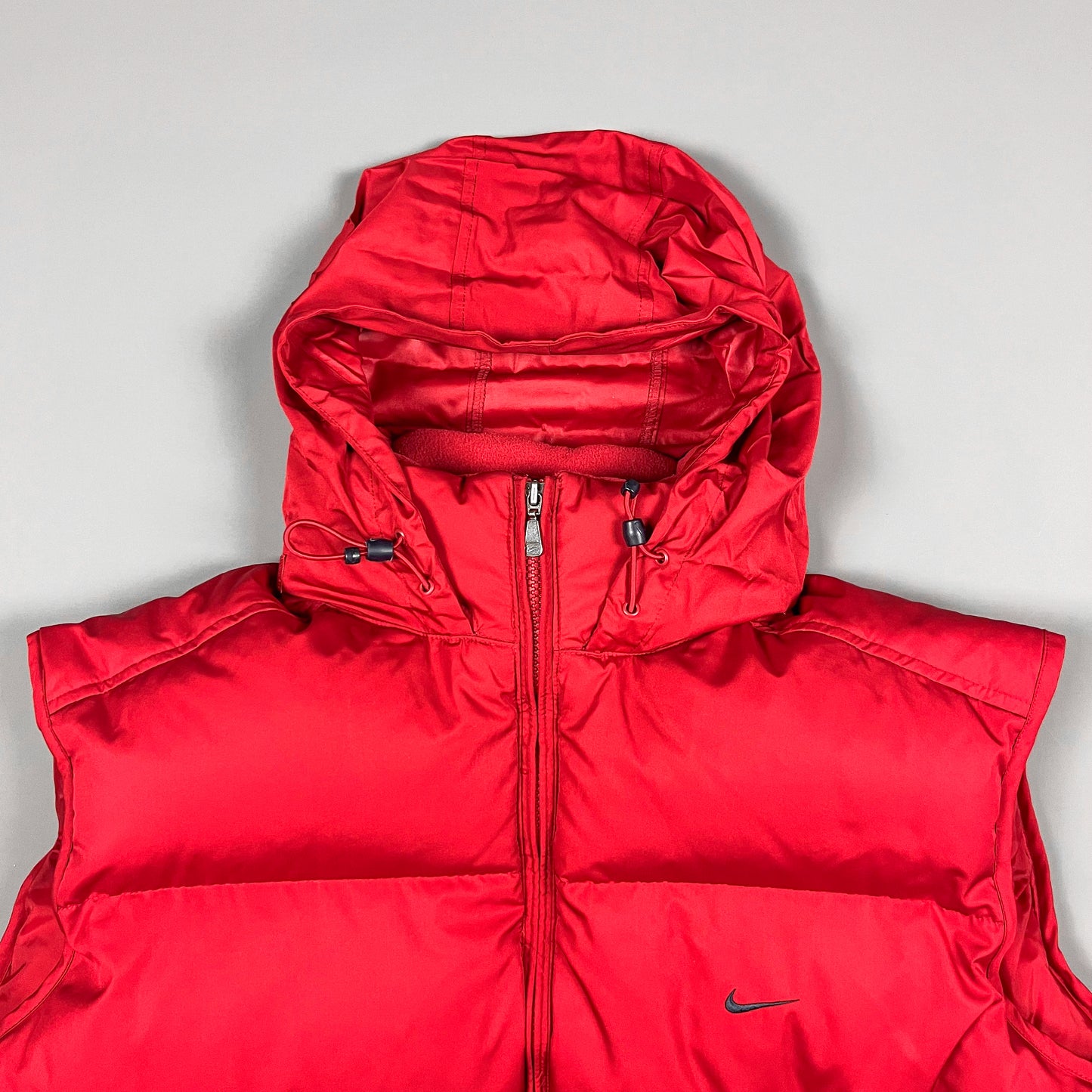 Nike Early 2000's Puffer Gilet Jacket - Red - Size XL