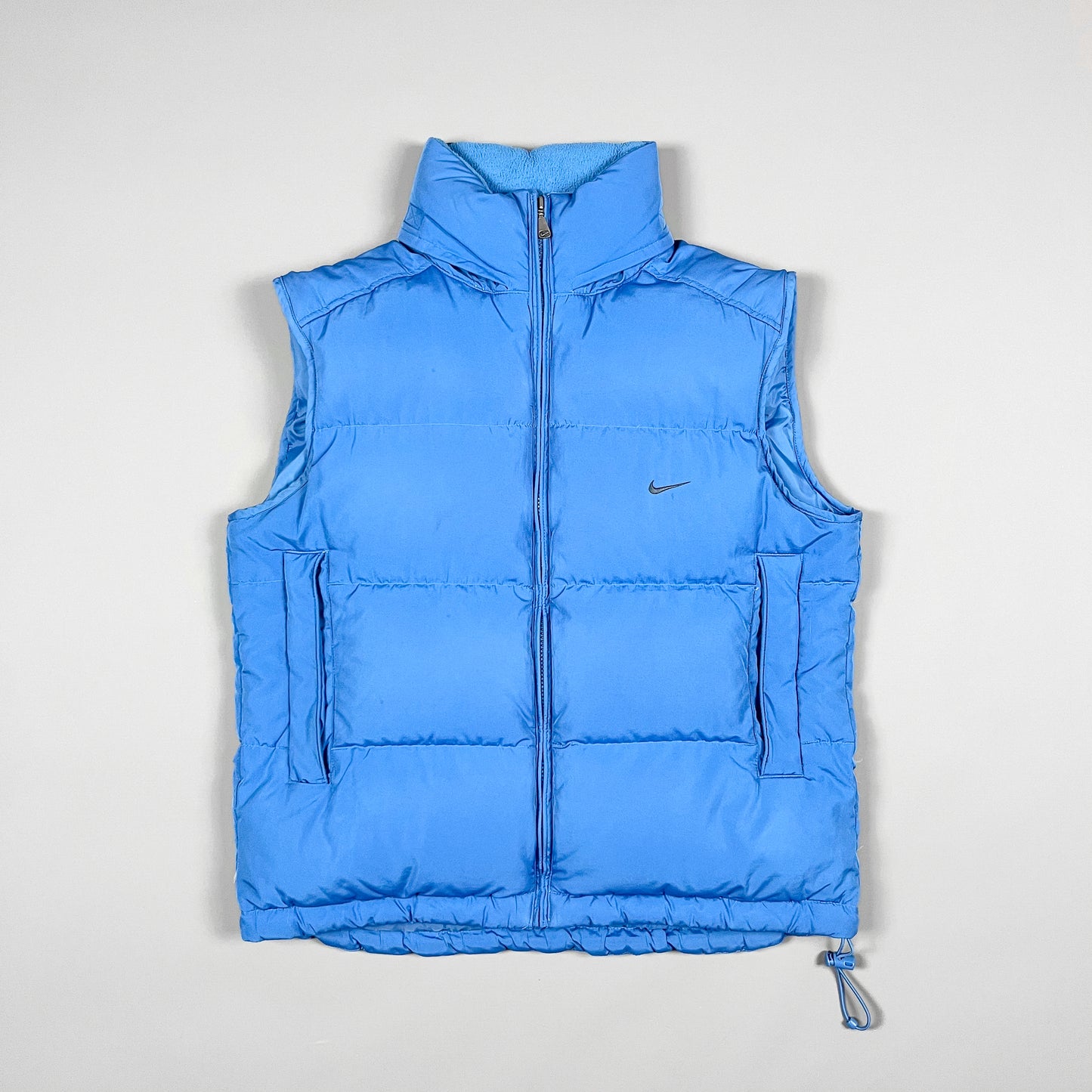 Nike Early 2000's Puffer Gilet Jacket - Sky Blue - Size Small