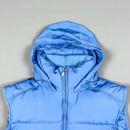 Nike Early 2000's Puffer Gilet Jacket - Sky Blue - Size Small