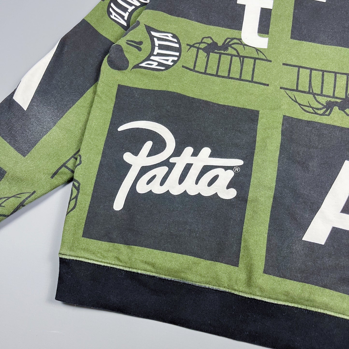 Patta Spider Print Hoodie - Size: Medium