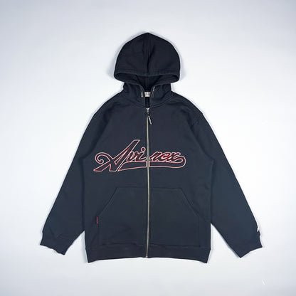 Avirex Script Spellout Full Zip Hoodie - Size: Large