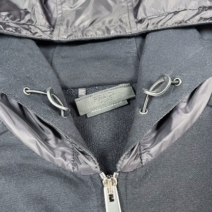 Prada Full Zip Nylon Hood Hoodie - Size: XL/Large