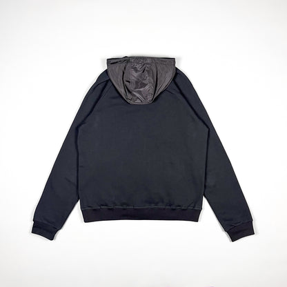 Prada Full Zip Nylon Hood Hoodie - Size: XL/Large