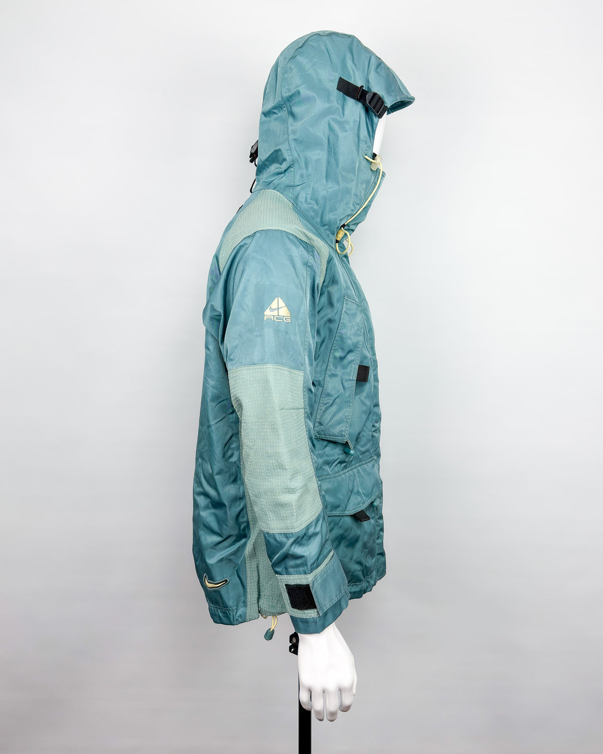 FW1998 Nike ACG Petrol Green Heavyweight Duffle Snowboard/Skii Jacket - Fits Medium