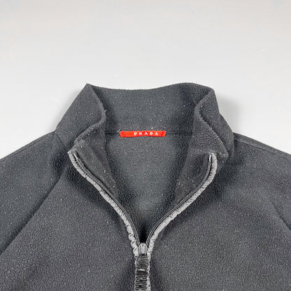 Prada Full Zip Turtle Neck Fleece - Size: Large