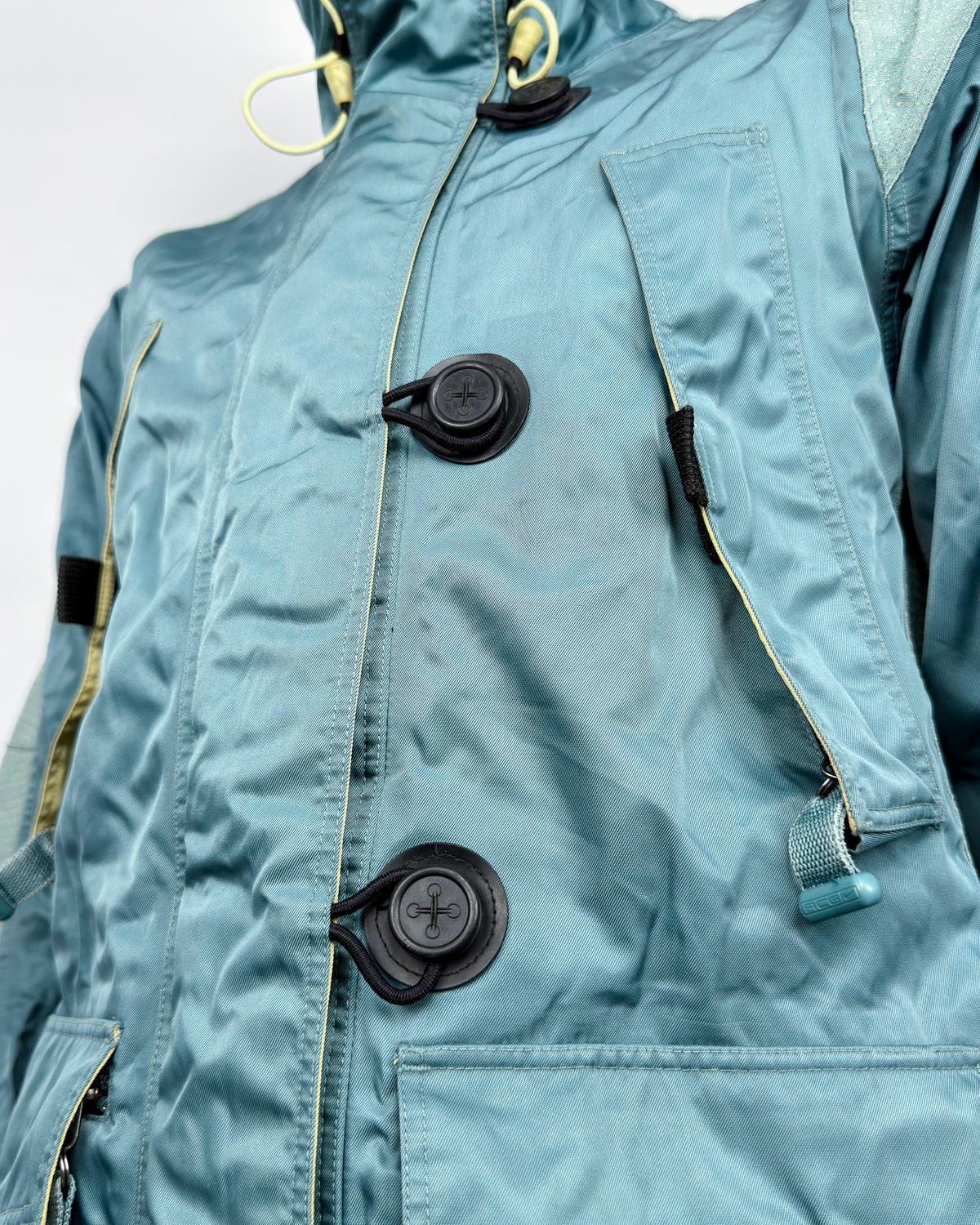 FW1998 Nike ACG Petrol Green Heavyweight Duffle Snowboard/Skii Jacket - Fits Medium