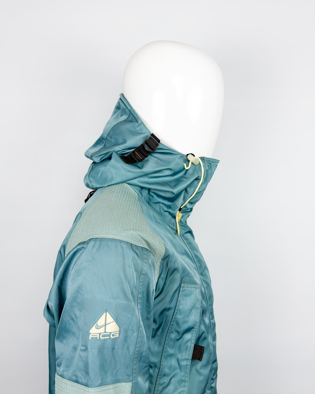 FW1998 Nike ACG Petrol Green Heavyweight Duffle Snowboard/Skii Jacket - Fits Medium