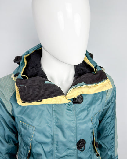 FW1998 Nike ACG Petrol Green Heavyweight Duffle Snowboard/Skii Jacket - Fits Medium