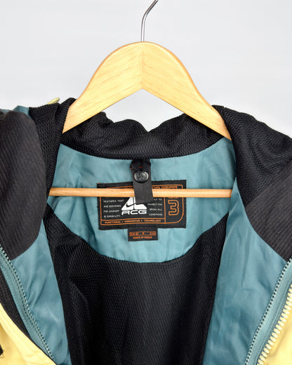FW1998 Nike ACG Petrol Green Heavyweight Duffle Snowboard/Skii Jacket - Fits Medium