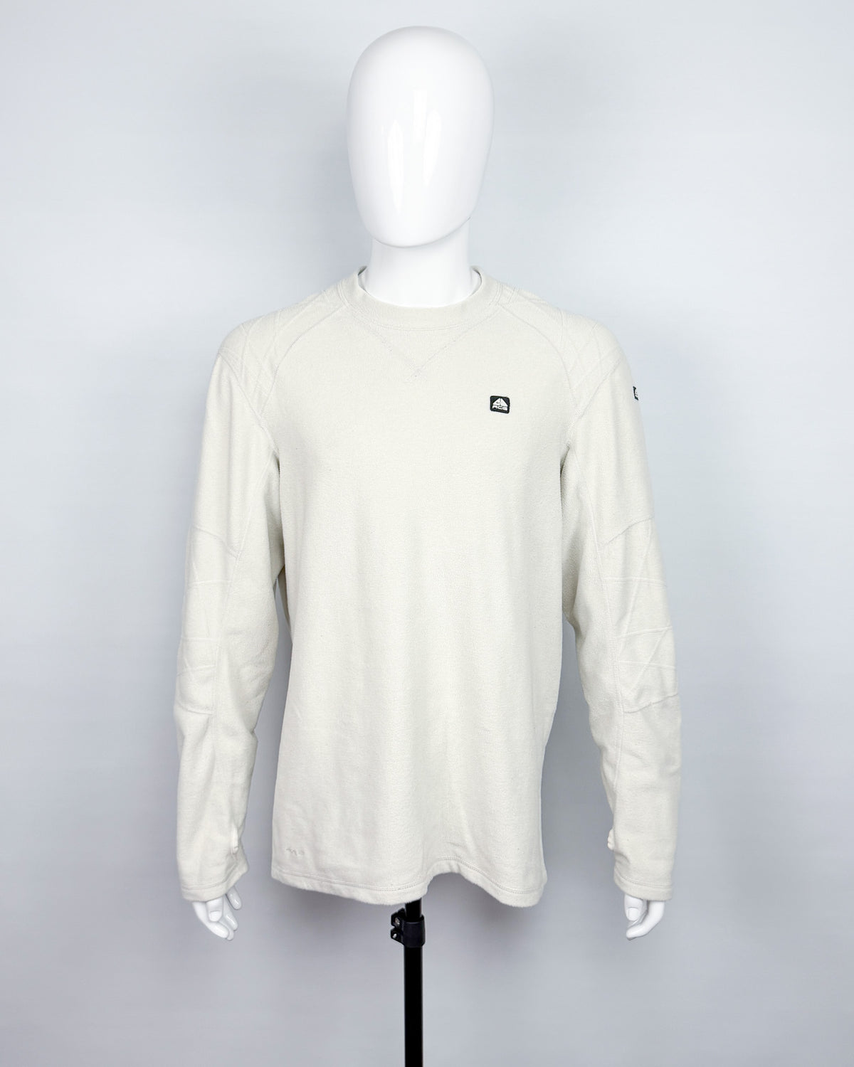 FW2008 Nike ACG Fleece Sweatshirt - White / Off-white - Size: Large
