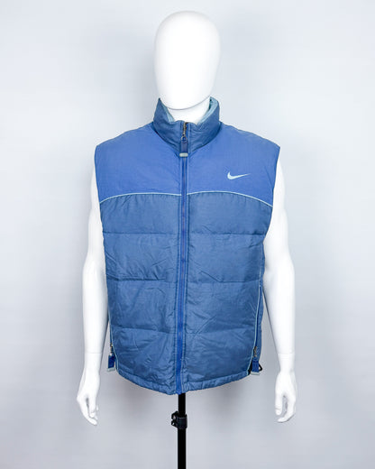 FW1997 Nike ACG Rip-stop Piping Puffer Gilet Vest - Size: Large