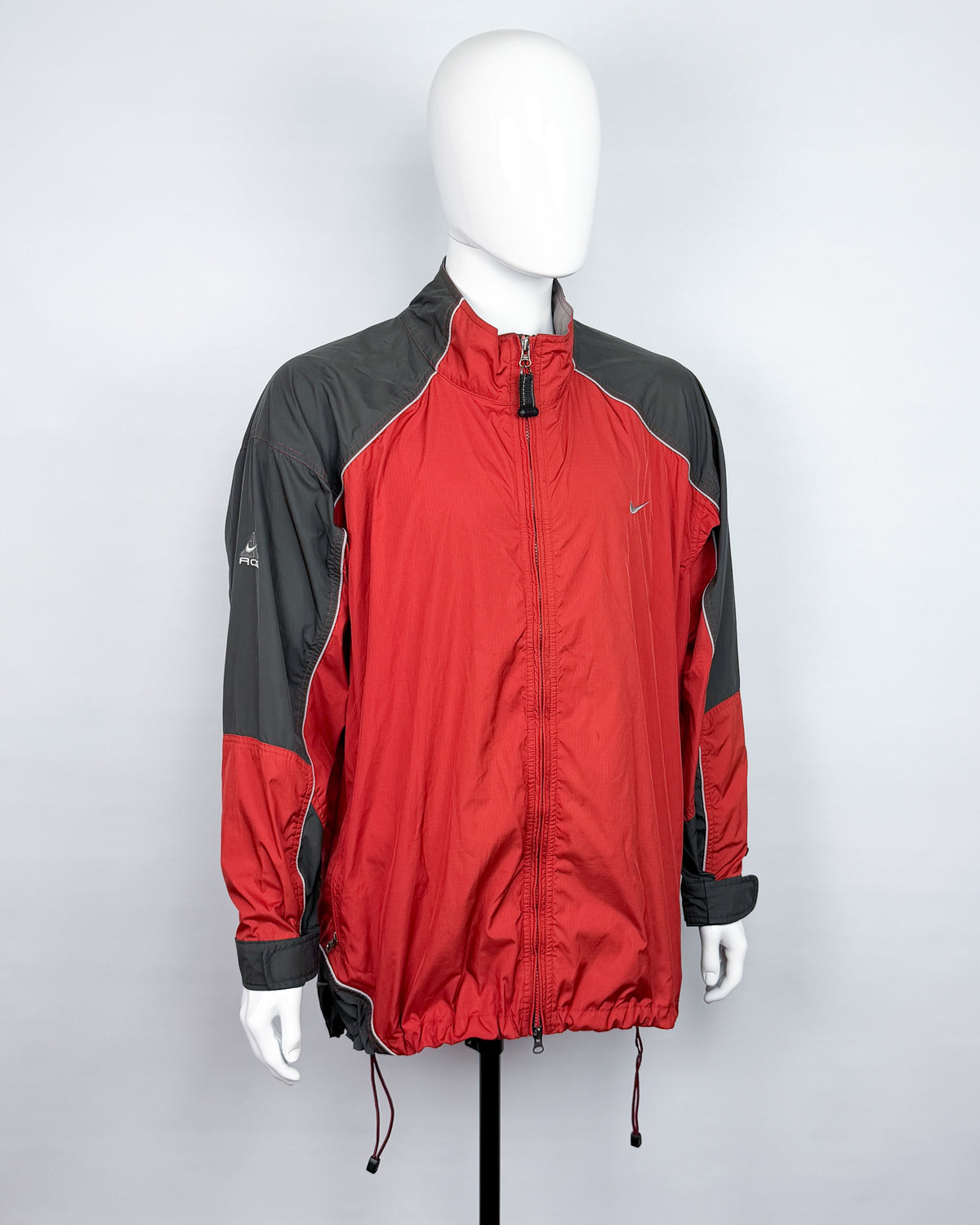 FW1998 Nike ACG Packable Reflective Windbreaker - Red / Dark Grey - Size: XXL