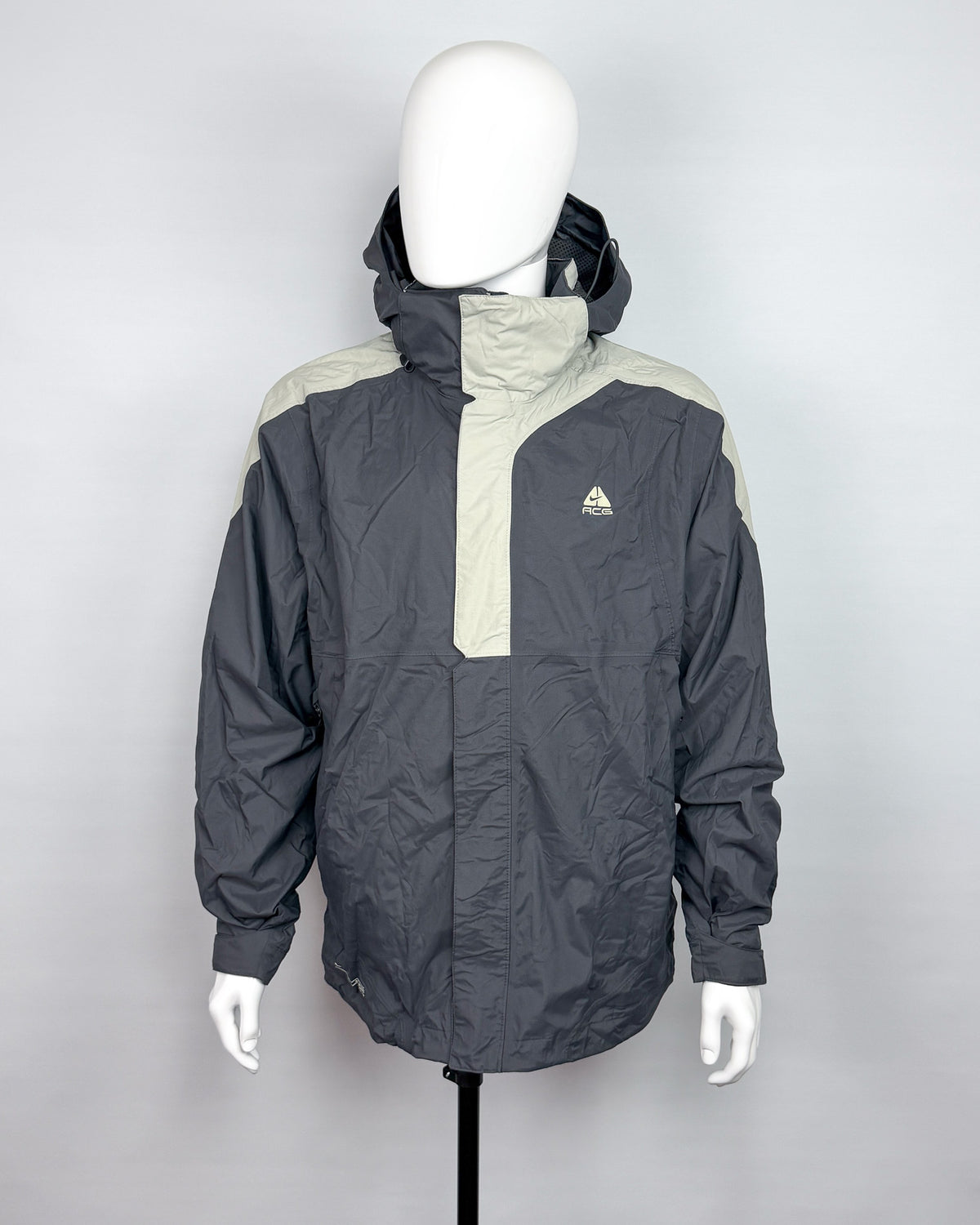 SS2006 Nike ACG Storm-fit Heavy Duty Jacket - Grey / Light Grey - Size: XL
