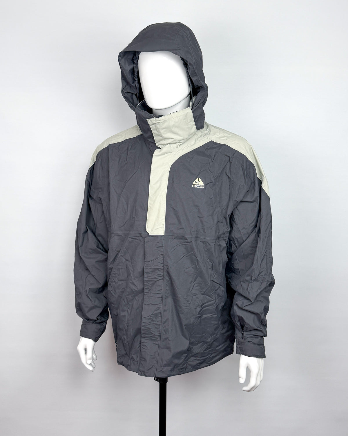 SS2006 Nike ACG Storm-fit Heavy Duty Jacket - Grey / Light Grey - Size: XL