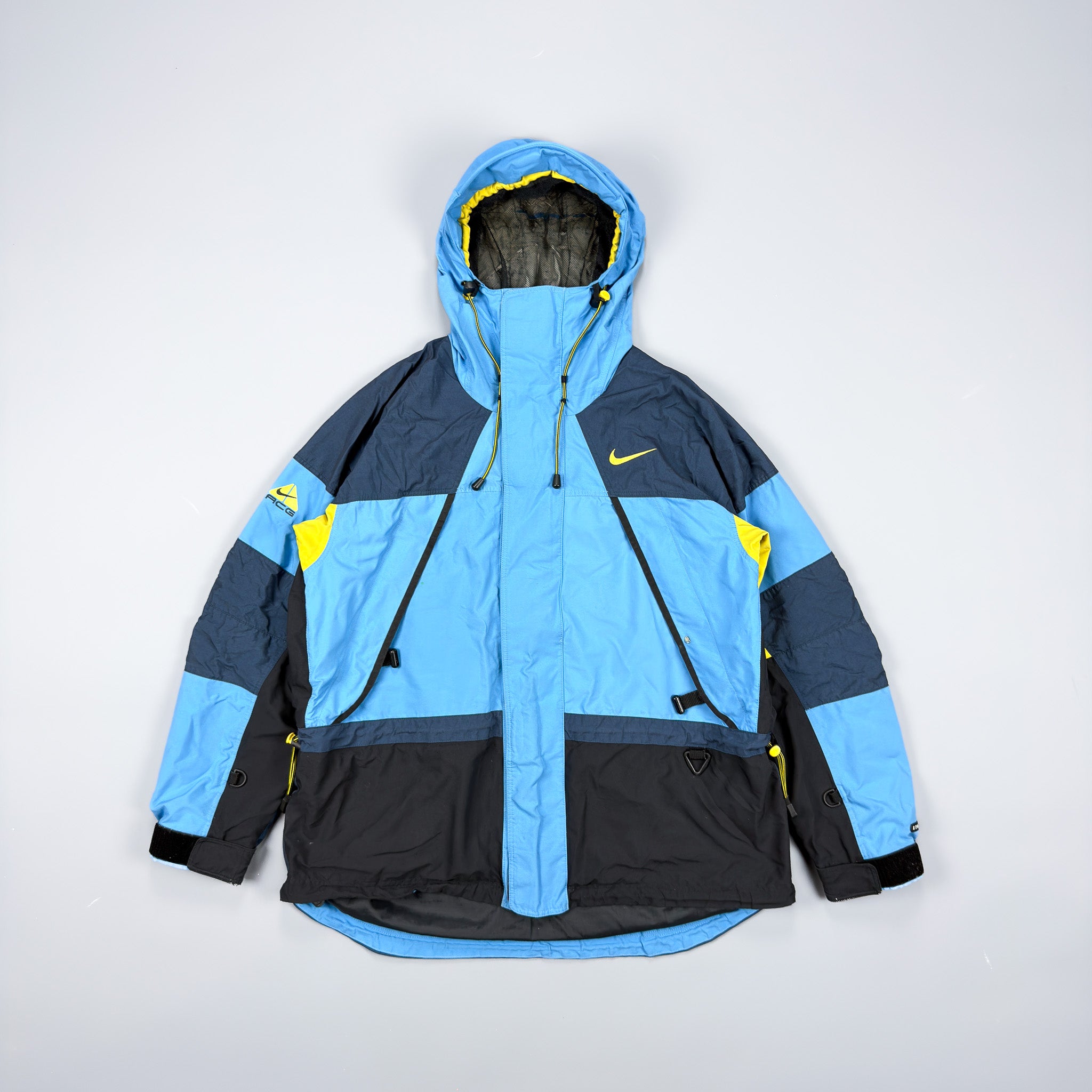 ジャケット・アウター 90s NIKE ACG mountain jacket blue Nike ACG 90's Blue / Yellow Technical Storm Fit Jacket - Size