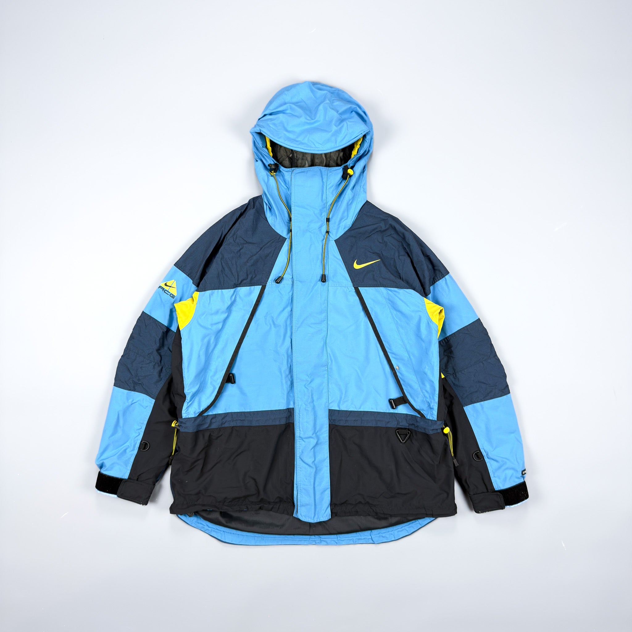 Nike ACG 90's Blue / Yellow Technical Storm Fit Jacket - Size
