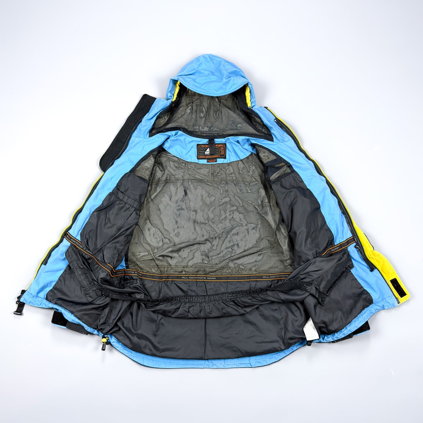 Nike ACG 90's Blue / Yellow Technical Storm Fit Jacket - Size: Small / Medium