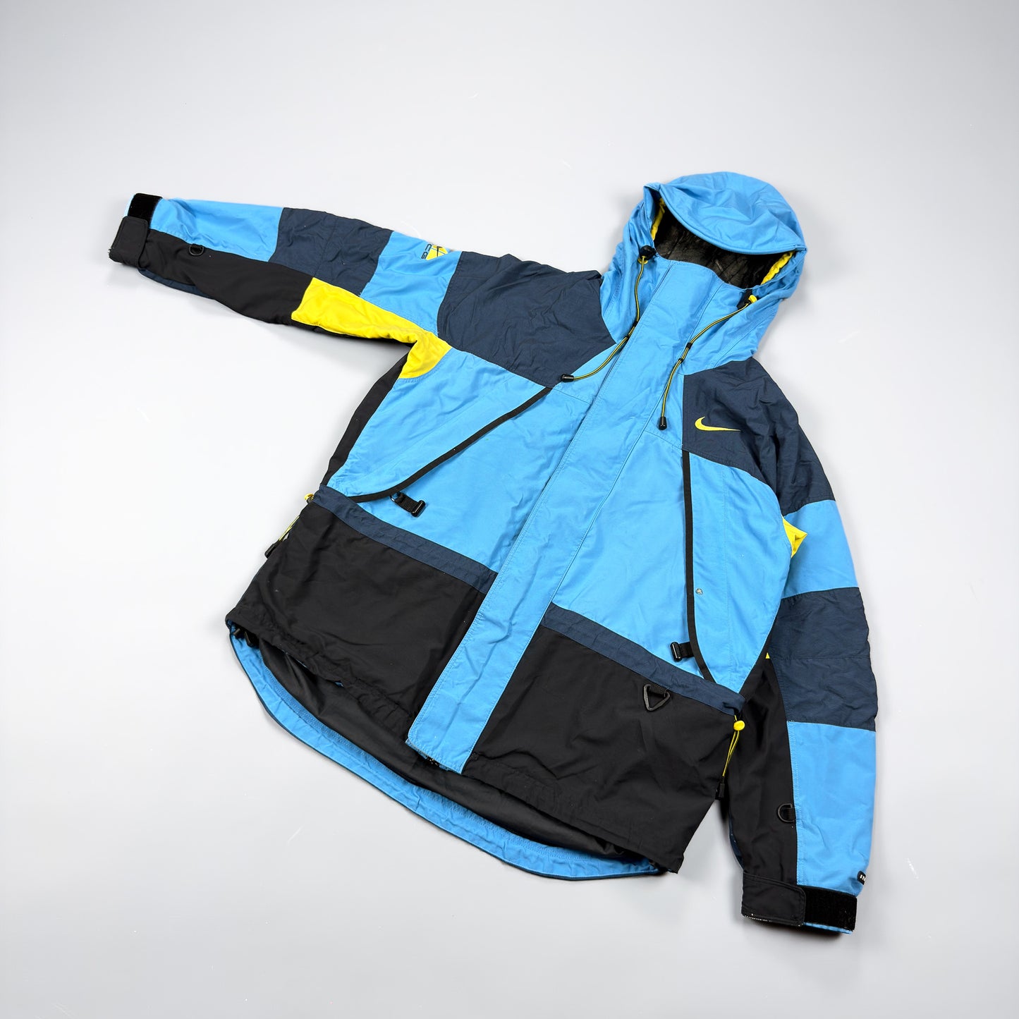 Nike ACG 90's Blue / Yellow Technical Storm Fit Jacket - Size: Small / Medium