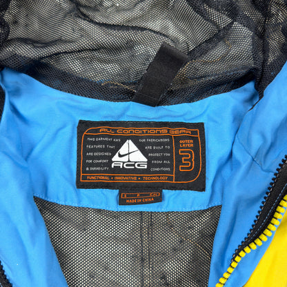 Nike ACG 90's Blue / Yellow Technical Storm Fit Jacket - Size: Small / Medium
