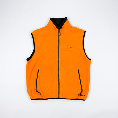 Nike ACG 90's Orange Fleece Gilet Body Warmer - Size: XL