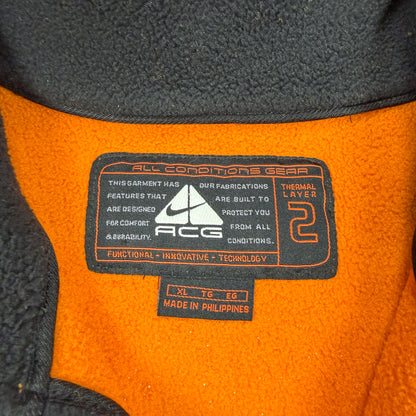 Nike ACG 90's Orange Fleece Gilet Body Warmer - Size: XL