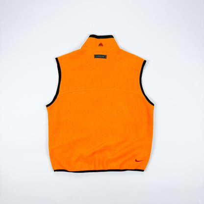 Nike ACG 90's Orange Fleece Gilet Body Warmer - Size: XL