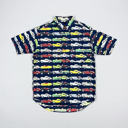 Moschino Jeans 'Classic Cars' Short Sleeve Shirt - Size: Medium