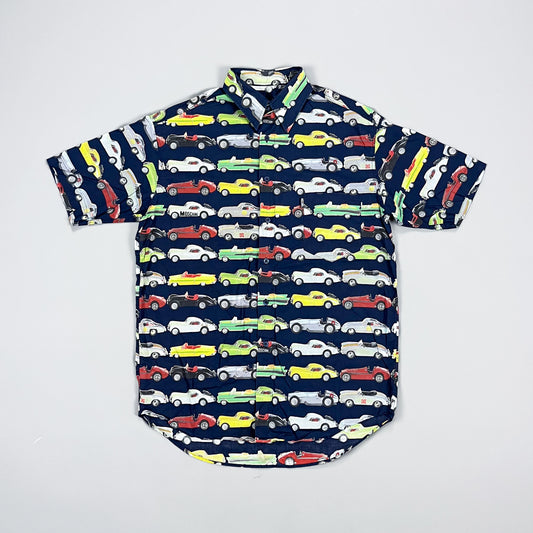 Moschino Jeans 'Classic Cars' Short Sleeve Shirt - Size: Medium