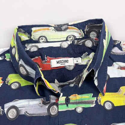 Moschino Jeans 'Classic Cars' Short Sleeve Shirt - Size: Medium