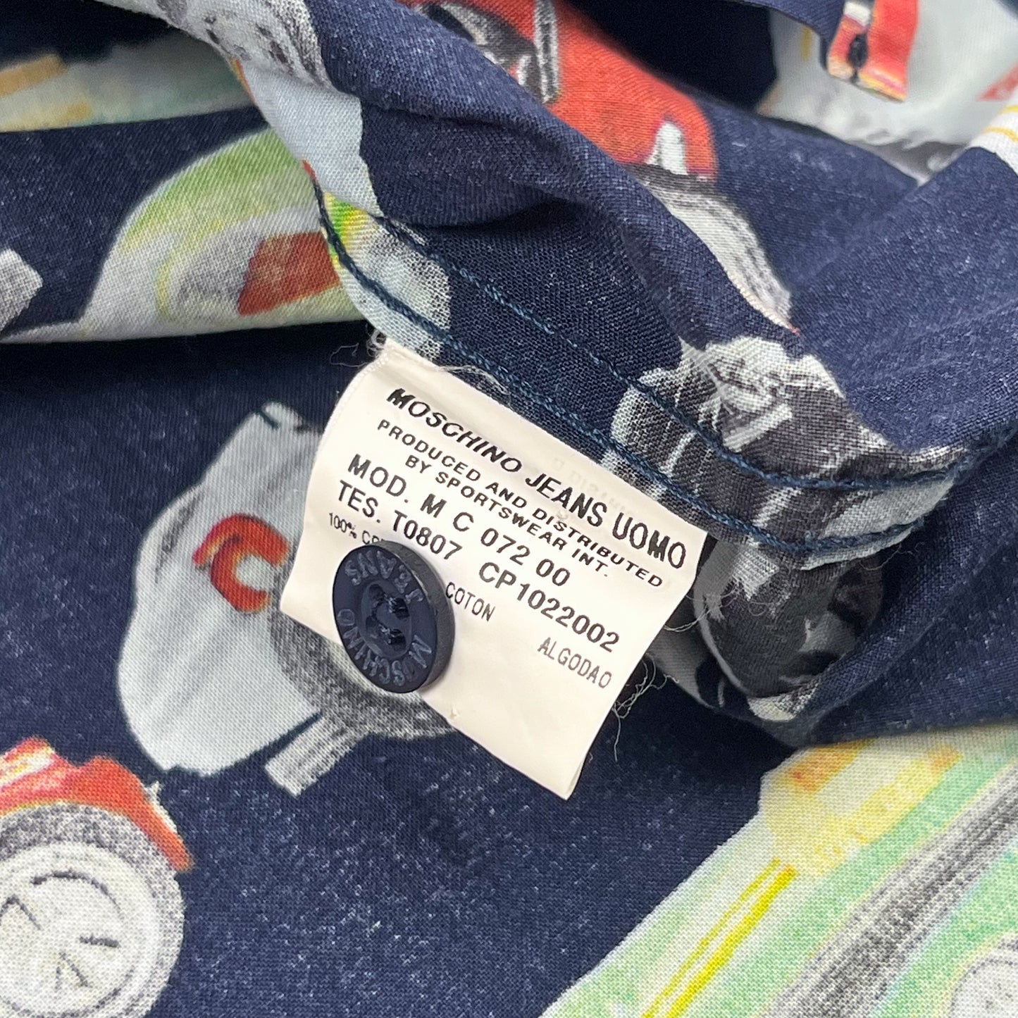 Moschino Jeans 'Classic Cars' Short Sleeve Shirt - Size: Medium
