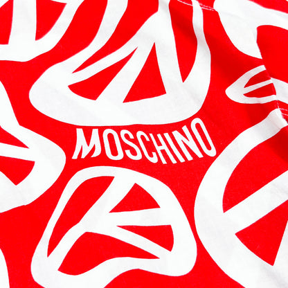 Moschino Jeans 'Peace symbol' Short Sleeve Shirt - Size: XL